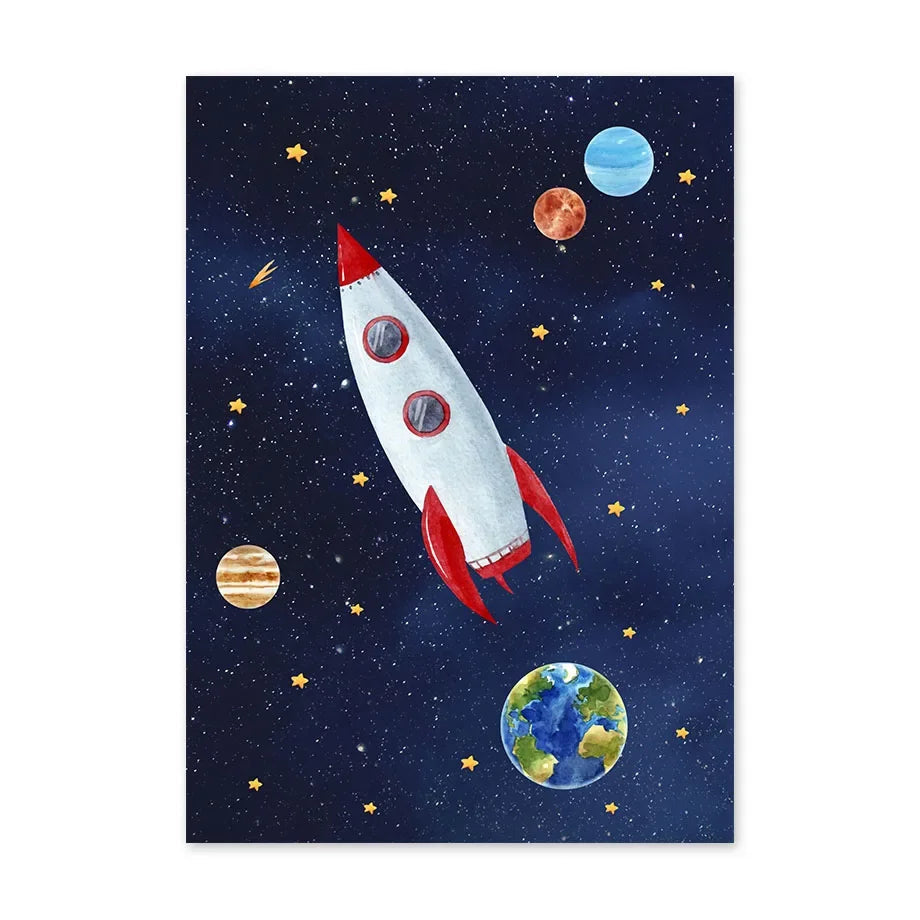 Little Astronauts Collection - Canvas & Curio