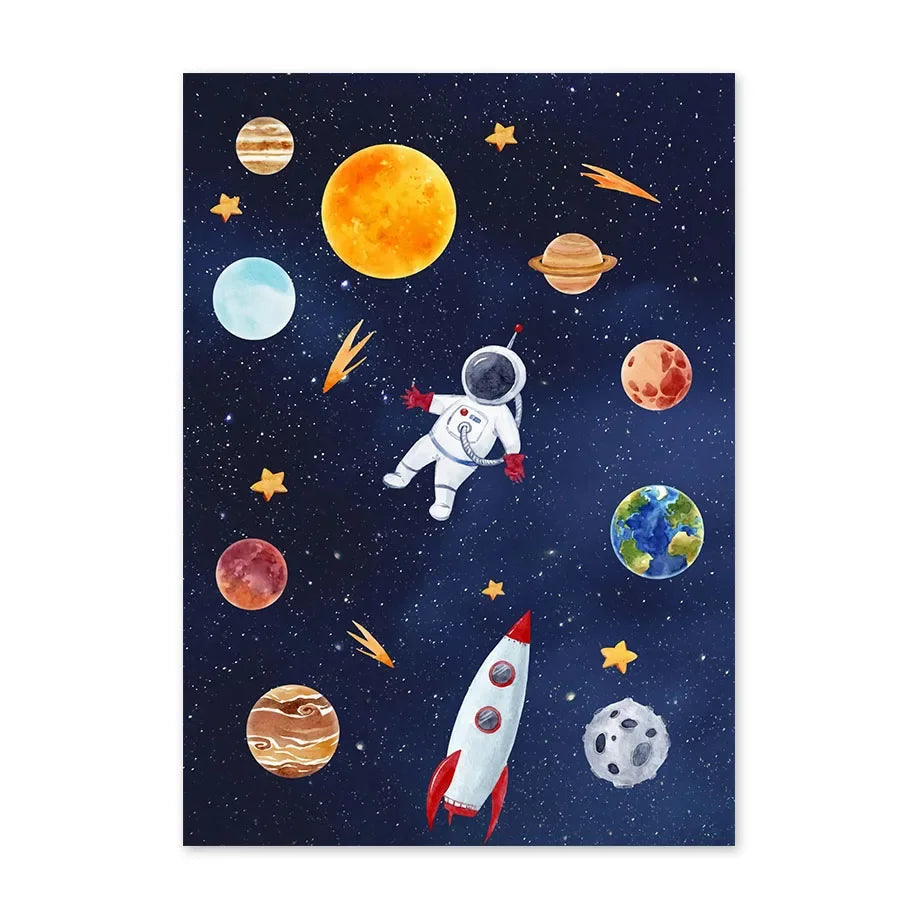 Little Astronauts Collection - Canvas & Curio