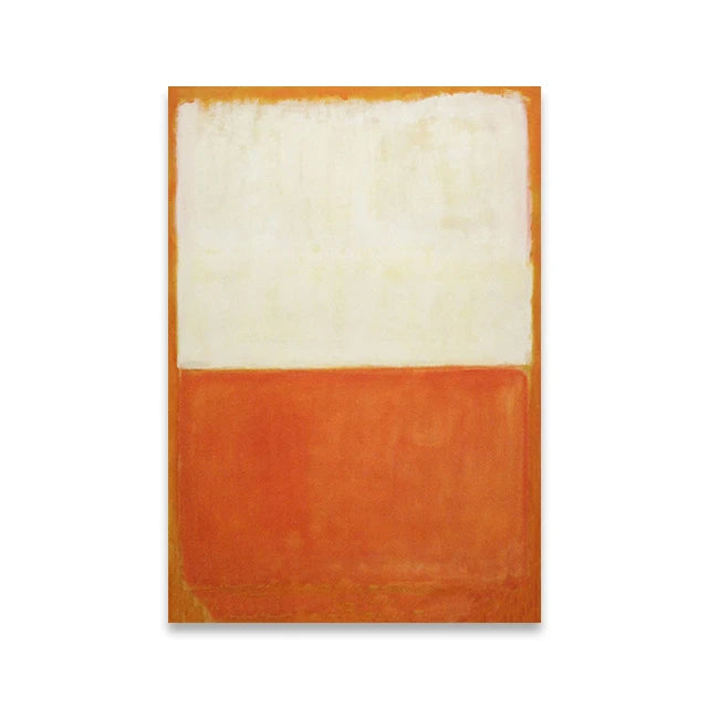 Two-tone orange and white towel on a white background