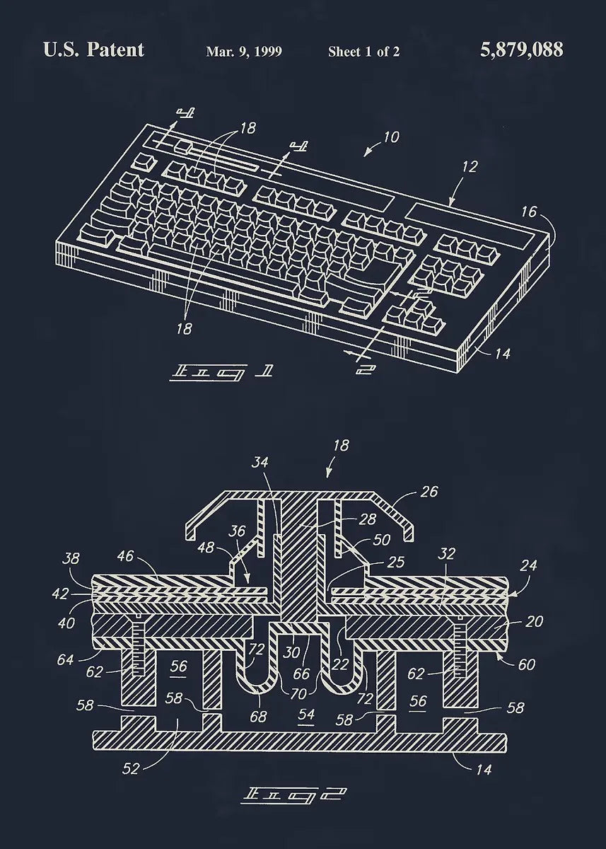 Tech Blueprint Collection II - Canvas & Curio