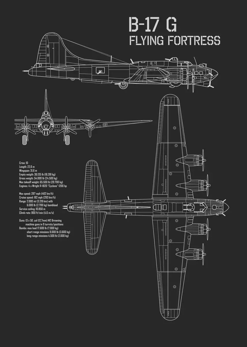 Aircraft Blueprint Collection - Canvas & Curio