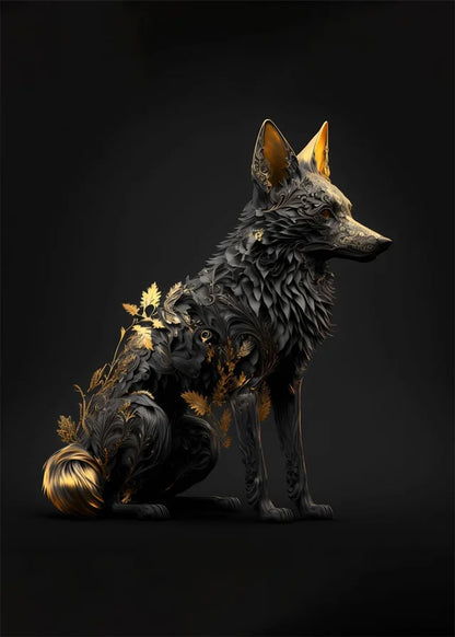 Black & Gold Animals Collection - Canvas & Curio