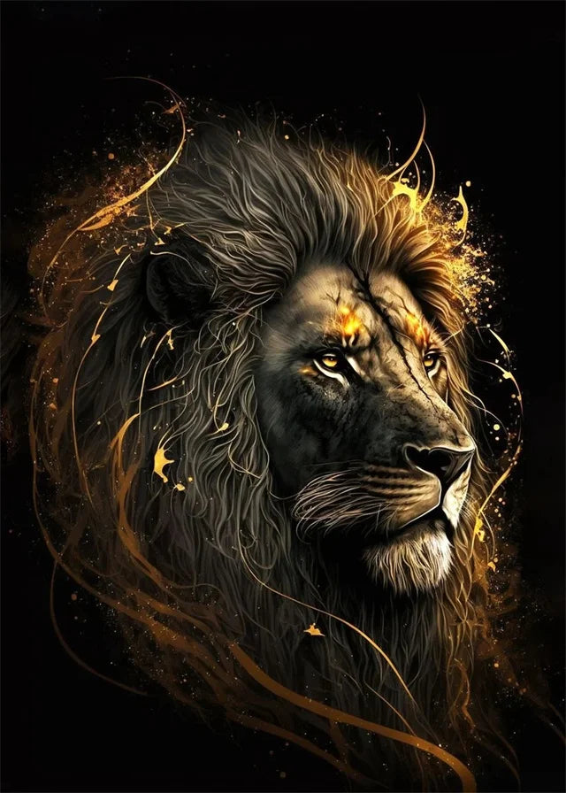 Black & Gold Animals Collection - Canvas & Curio