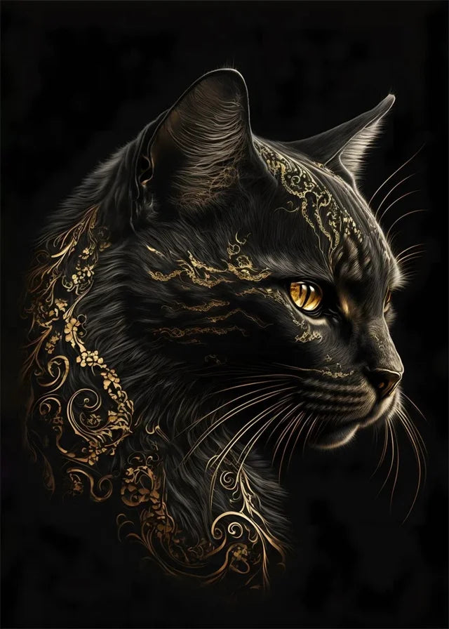 Black & Gold Animals Collection - Canvas & Curio
