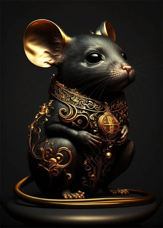 Black & Gold Animals Collection II - Canvas & Curio Canvas & Curio