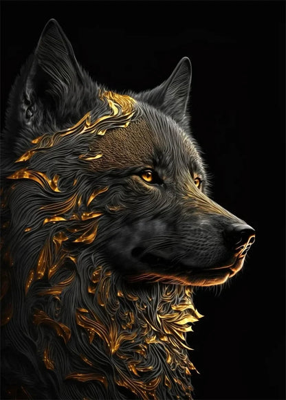 Black & Gold Animals Collection II - Canvas & Curio
