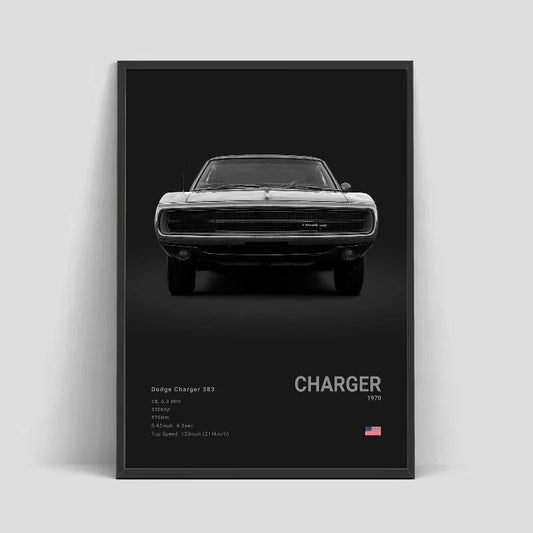 Black & White Sport Cars Collection II - Canvas & Curio Canvas & Curio