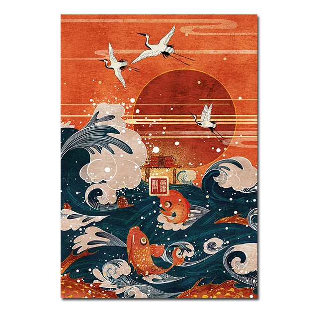 Crane & Sun Collection - Canvas & Curio