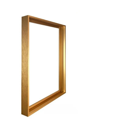 Wooden picture frame on a white background