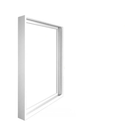 White frame on a white background