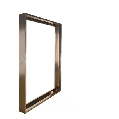 Bronze rectangular frame on a white background