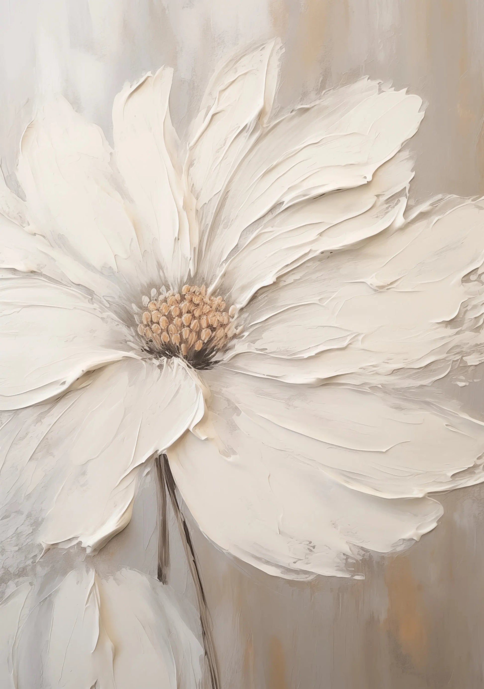 Close-up of a white flower with a soft, blurred background