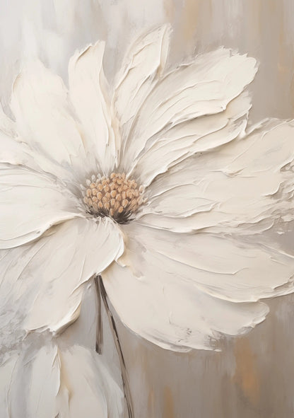 Close-up of a white flower with a soft, blurred background