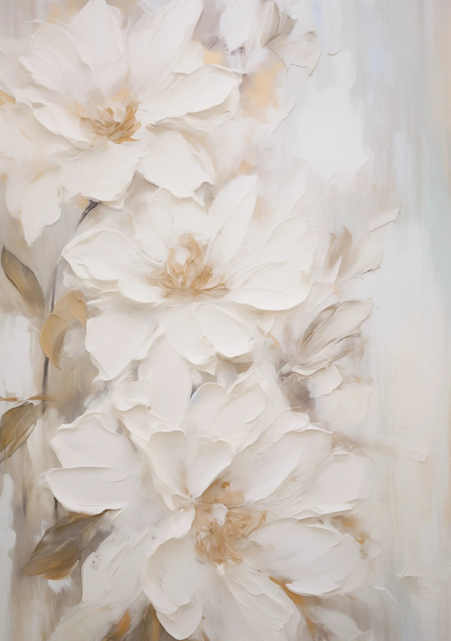 Close-up of white flowers with a soft focus background