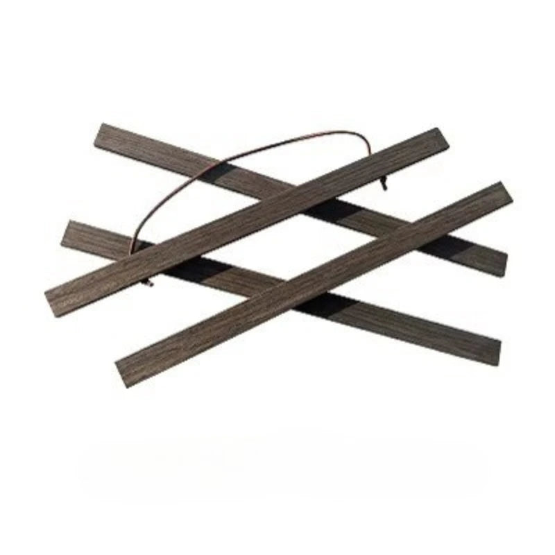 Wooden cutting board with a handle on a white background