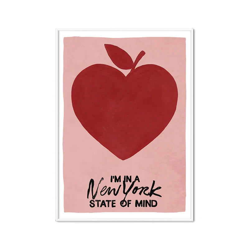 Pink Heart & Alphabet Art Collection II - Canvas & Curio