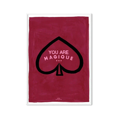 Pink Heart & Alphabet Art Collection - Canvas & Curio