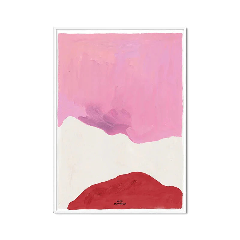 Pink Heart & Alphabet Art Collection - Canvas & Curio