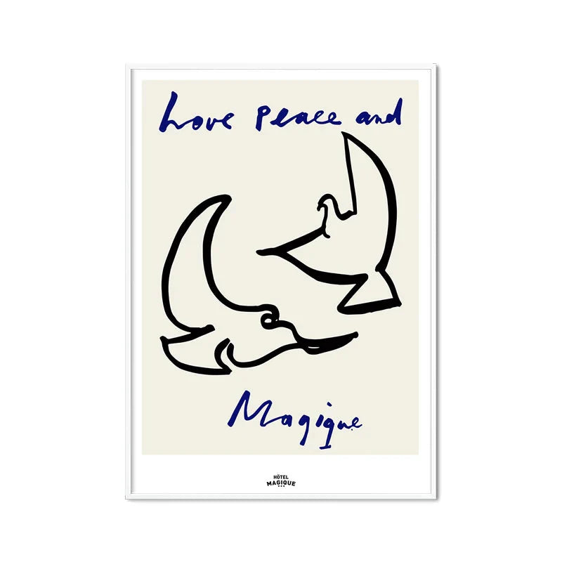 Pink Heart & Alphabet Art Collection - Canvas & Curio