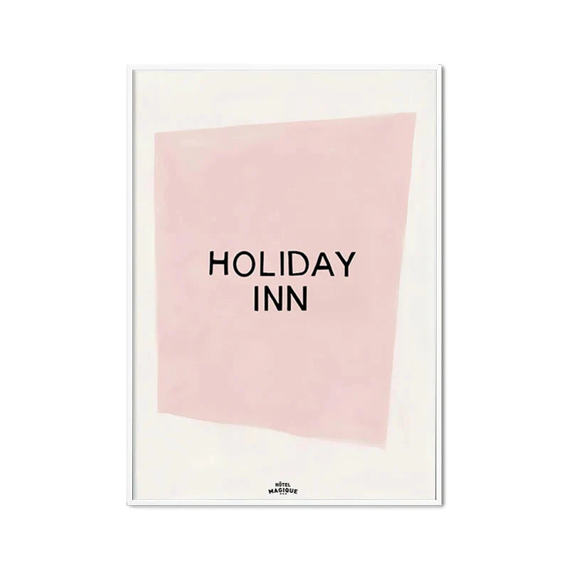 Pink Heart & Alphabet Art Collection - Canvas & Curio