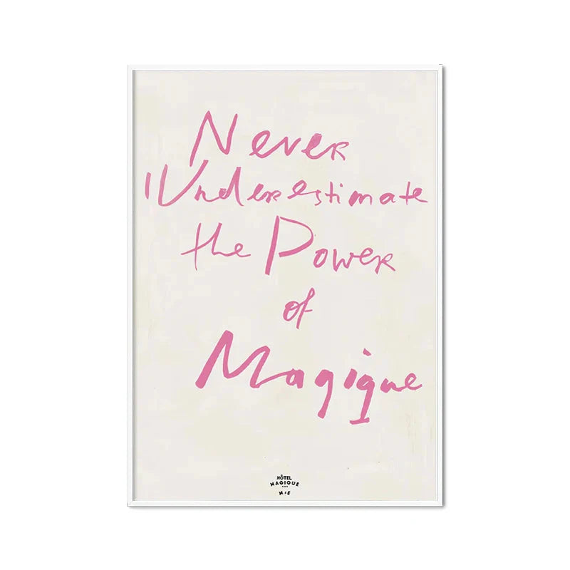 Pink Heart & Alphabet Art Collection - Canvas & Curio