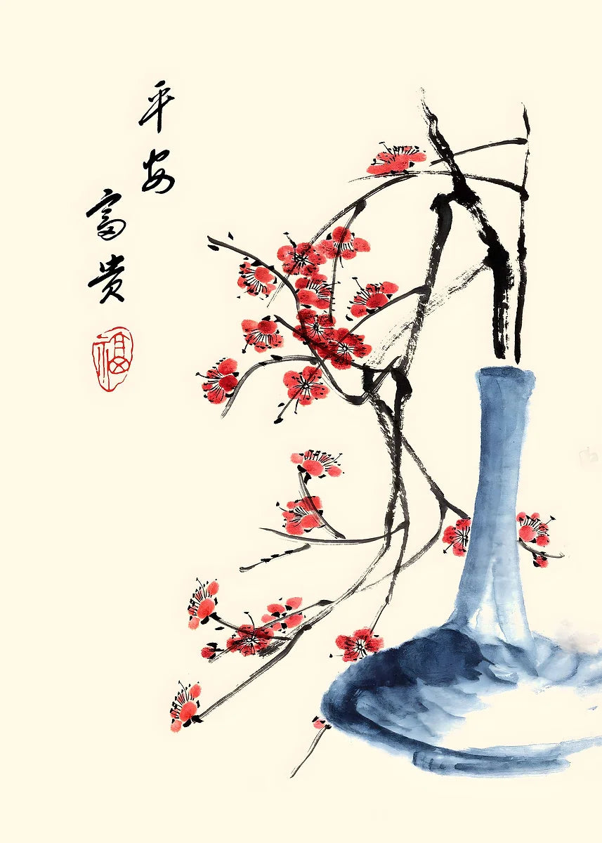 Plum Blossom Collection II - Canvas & Curio