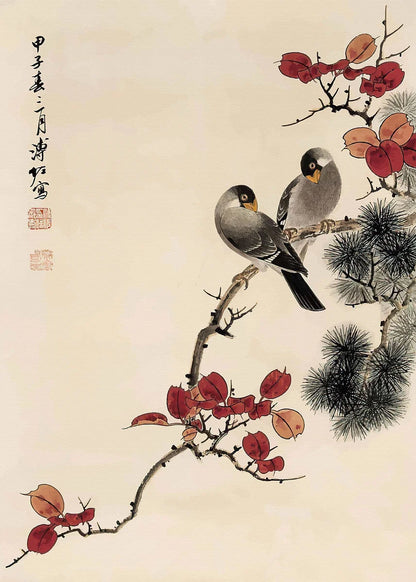 Plum Blossom Collection II - Canvas & Curio