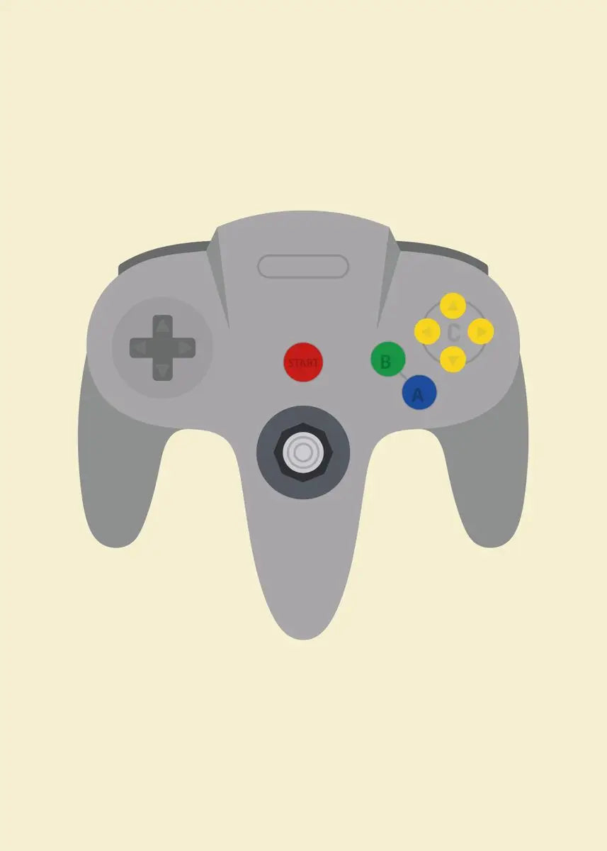 Retro Gaming Controllers Collection - Canvas & Curio