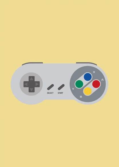 Retro Gaming Controllers Collection - Canvas & Curio