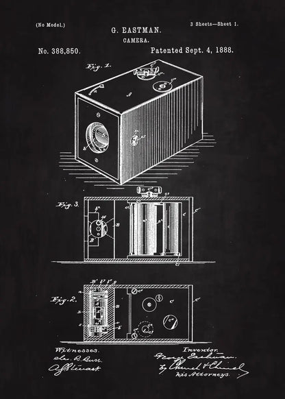 90s Camera Blueprint Collection - Canvas & Curio