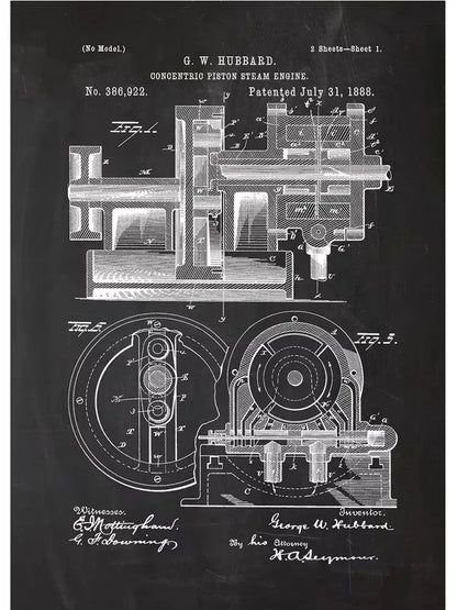 Engine Blueprint Collection - Canvas & Curio