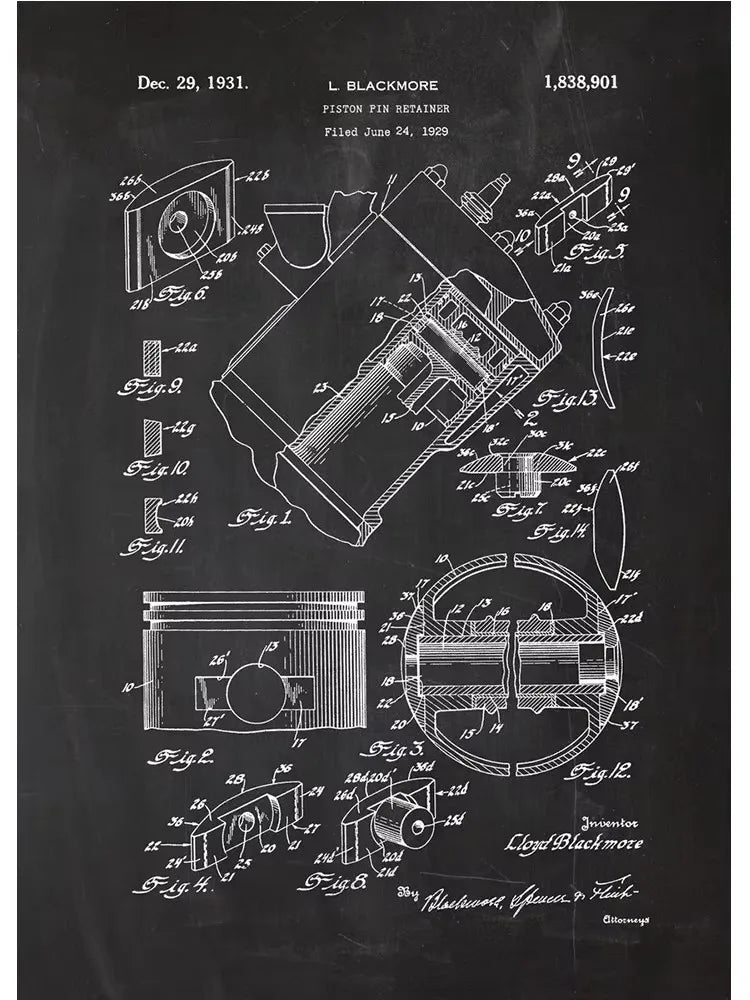 Engine Blueprint Collection - Canvas & Curio