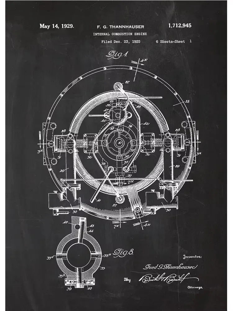 Engine Blueprint Collection - Canvas & Curio