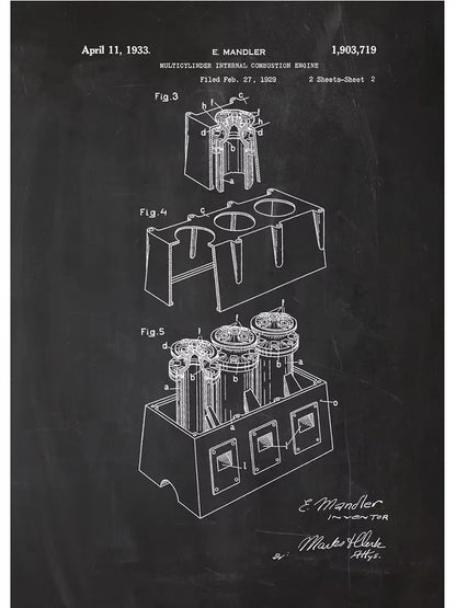 Engine Blueprint Collection - Canvas & Curio
