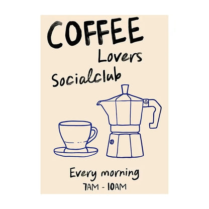 Funny Coffee Collection - Canvas & Curio