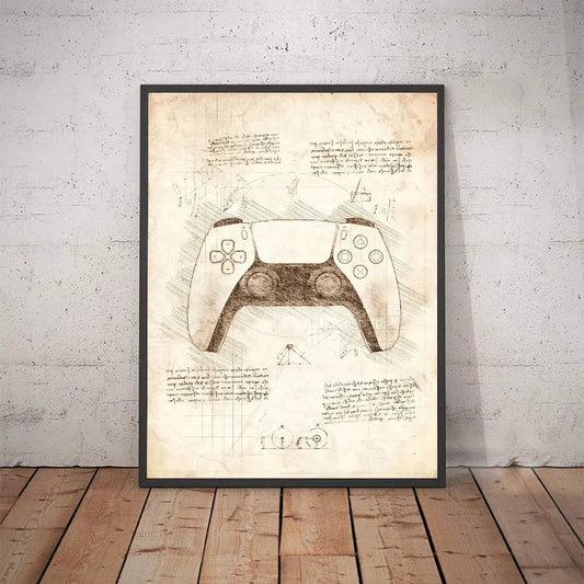Vintage Gaming Sketch Collection - Canvas & Curio Canvas & Curio