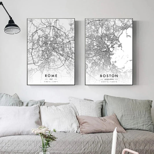 Timeless City Maps Collection - Canvas & Curio Canvas & Curio