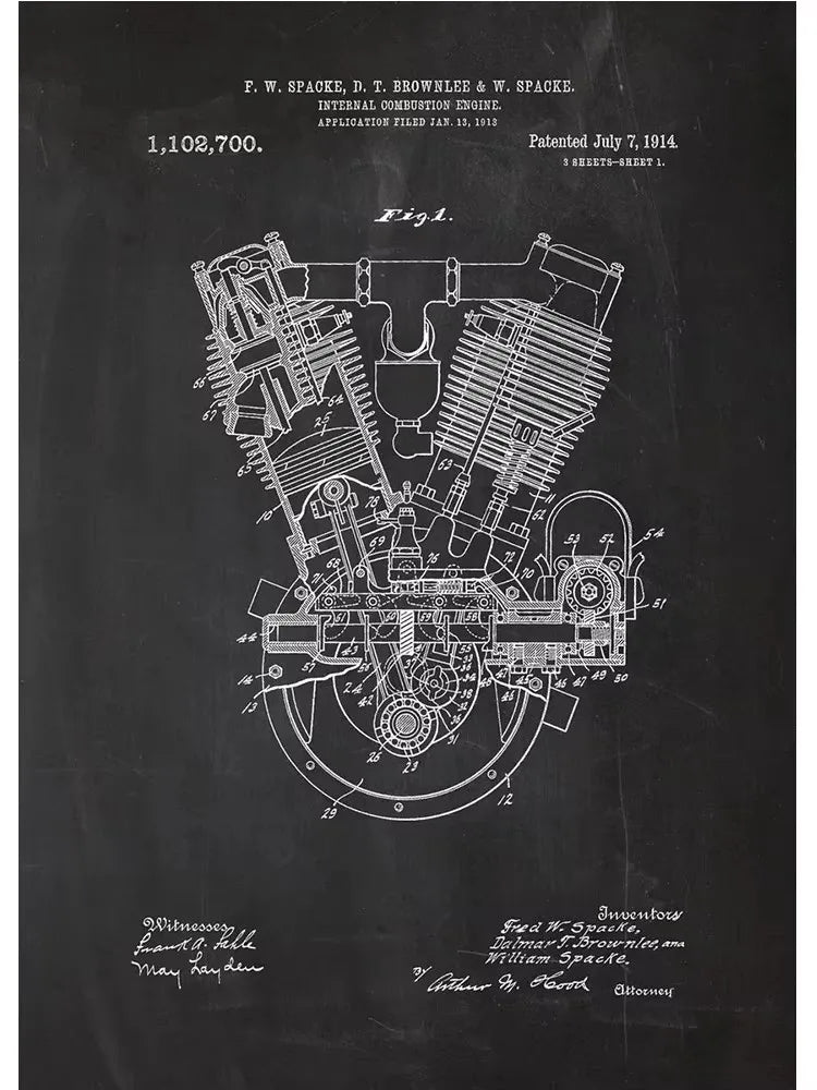 Engine Blueprint Collection - Canvas & Curio
