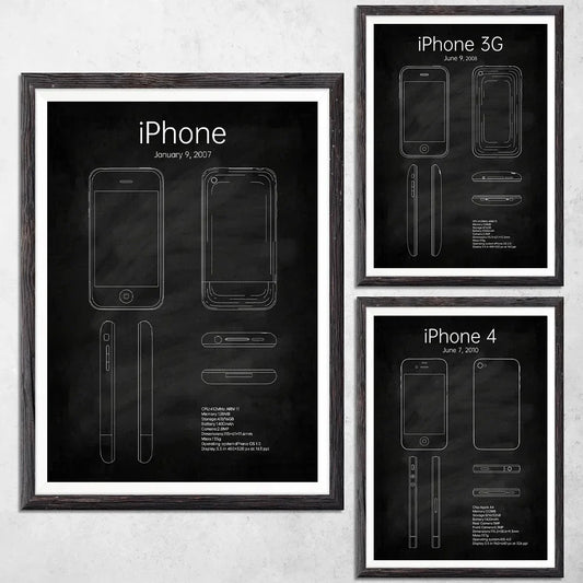 Smartphones Blueprint Collection - Canvas & Curio Canvas & Curio