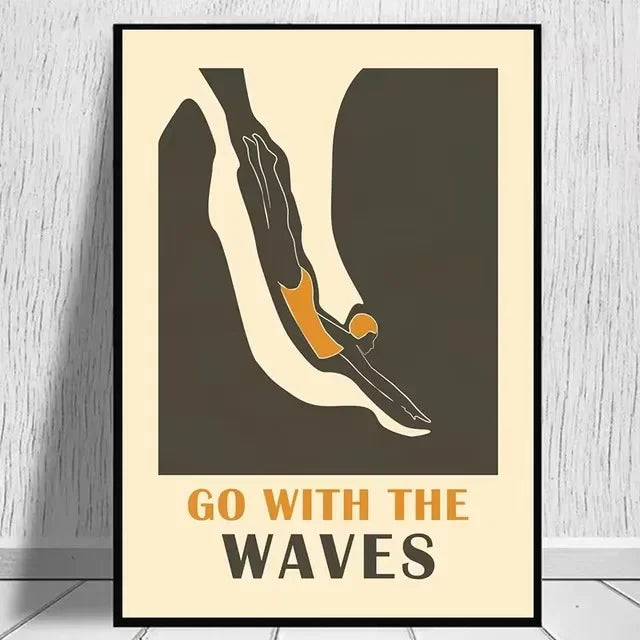 Surfing Beach Collection - Canvas & Curio