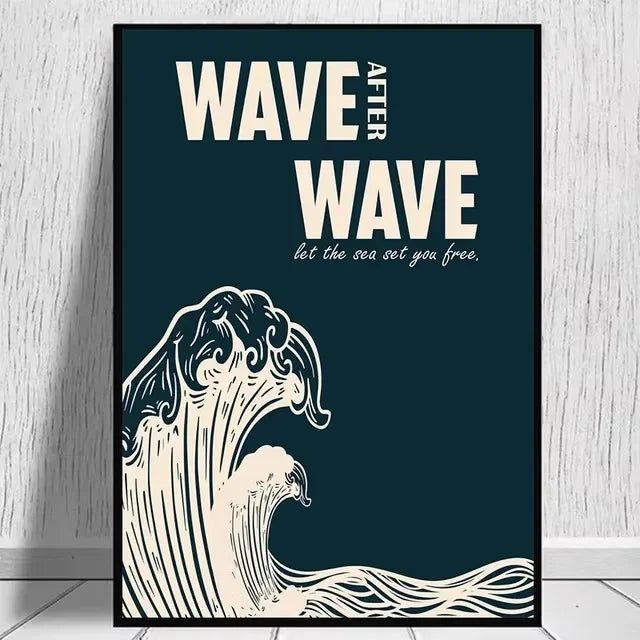 Surfing Beach Collection - Canvas & Curio