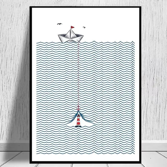 Surfing Beach Collection - Canvas & Curio