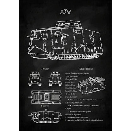 Tanks Blueprint Collection - Canvas & Curio