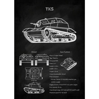 Tanks Blueprint Collection - Canvas & Curio