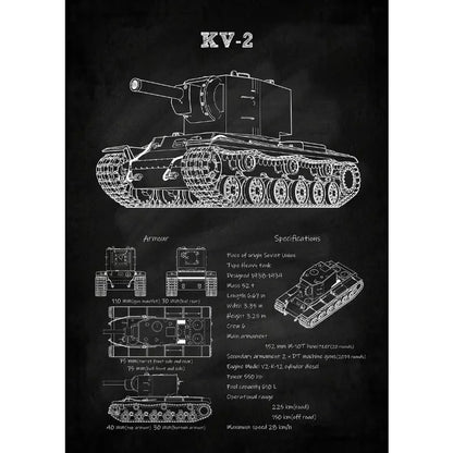 Tanks Blueprint Collection - Canvas & Curio