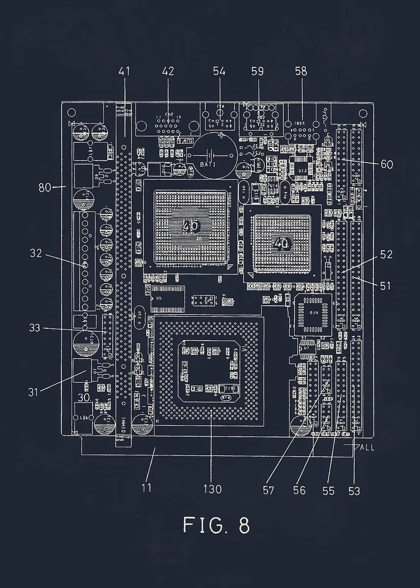 Tech Blueprint Collection II - Canvas & Curio