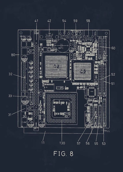 Tech Blueprint Collection II - Canvas & Curio