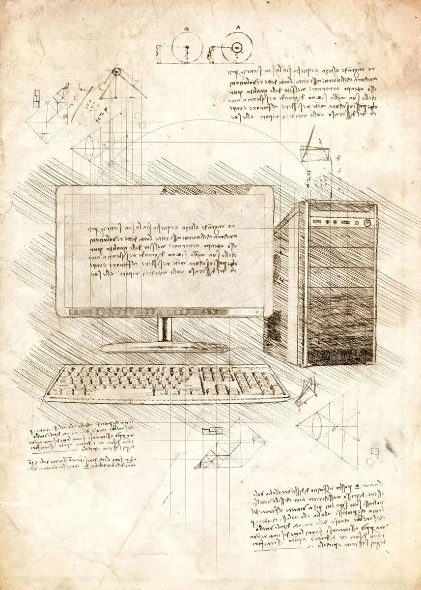 Vintage Gaming Sketch Collection - Canvas & Curio