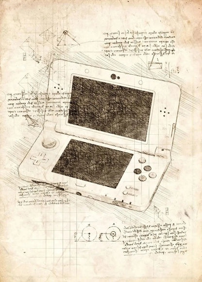 Vintage Gaming Sketch Collection - Canvas & Curio