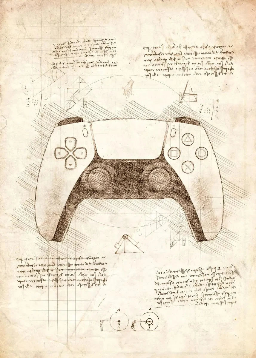 Vintage Gaming Sketch Collection II - Canvas & Curio